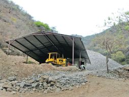 Obras en la zona del cerro Las Minas.  /