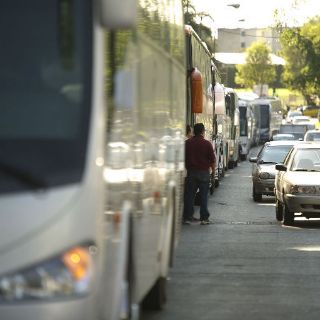 Empleados de Panamericanos se manifiestan frente a la Expo