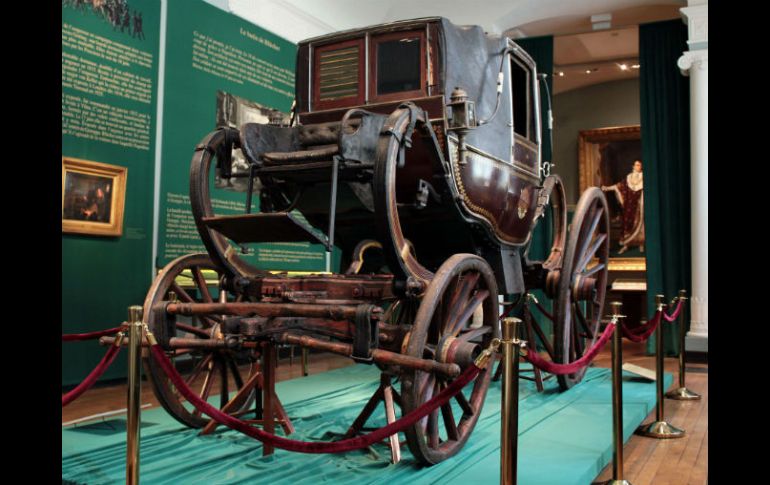 La pieza más atrativa es la carroza que el Emperador francés utilizaba en las rutas de batalla. AFP  /