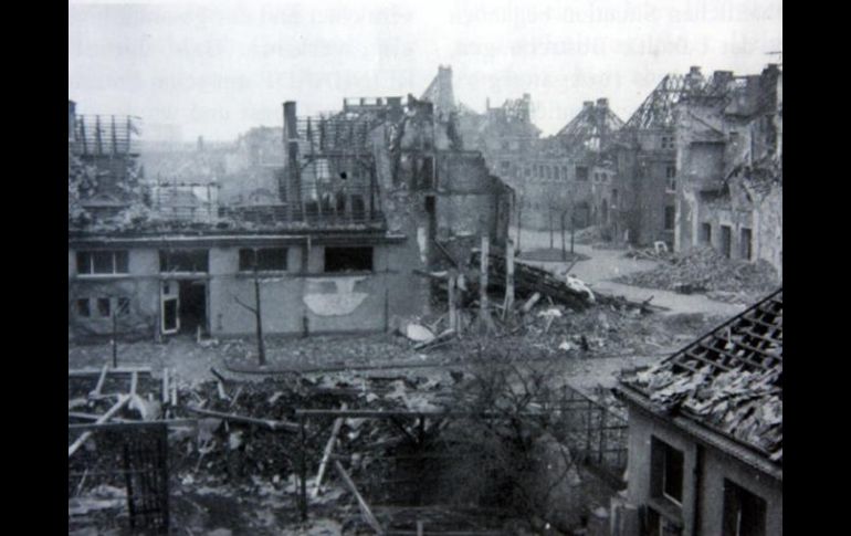 Catedral de Leipzig, gtras un bombardeo aliado en 1945. ARCHIVO  /