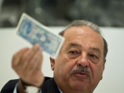 El mexicano, Carllos Slim, repitió en el primer puesto de la lista de Forbes de los hombres más ricos del mundo. AFP  /