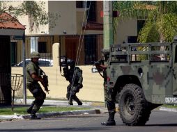 Soldados mexicanos durante el operativo realizado en Lomas Altas, que terminó con la detención de ''el 85''. AFP  /