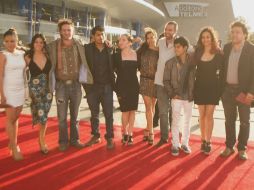 Personalidades del cine y de la música se dieron cita para cerrar con broche de oro el evento. En la imagen, elenco de Dias de Gracia.  /