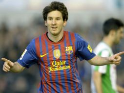 El delantero quedó a dos tantos de Cristiano y a cinco de los 235 del histórico goleador del Barça. AFP  /