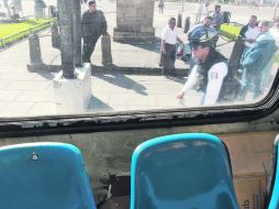 El transporte público detuvo sus actividades por unas horas como resultado de las acciones criminales de la semana pasada.  /