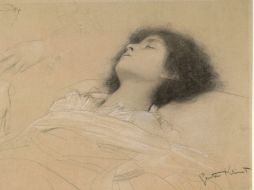 La expocisión es en el Museo Albertina, el dibujo se titula Muchacha tumbada y dos estudios de manos. EFE  /