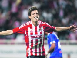 El juvenil delantero Carlos Fierro marcó el único tanto del partido. AFP  /