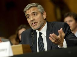 Fuera de los escenarios, George Clooney realiza un importante papel de líder social. REUTERS  /