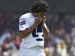 El equipo de la UNAM perdió por 2-1 en el duelo de ida del torneo. En la foto Martín Bravo. AP  /