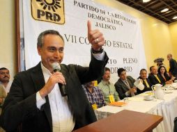 Fernando Garza Martínez expresó a los perredistas ''voy a llegar hasta donde ustedes quieren que yo llegue''.  /