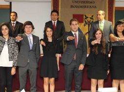 Toma de protesta del grupo Coparmex Universitario UP.  /