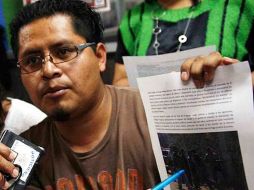 Fotografía del 19 de enero de 2012 del dirigente Bernardo Vásquez. EFE  /