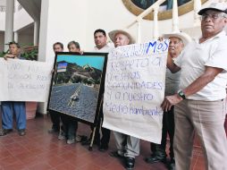 Habitantes de Chapala se manifestaron contra el proyecto turístico que contempla la instalación de dos casinos en El Travesaño.  /