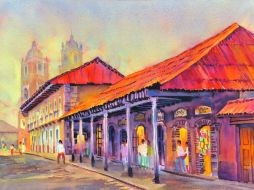 Arquitectura. Las edificaciones de la localidad mantienen toral uniformidad.  /