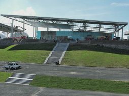 Están listas las instalaciones para la misa masiva que ofrecerá el Papa Benedicto XVI en el Parque Guanajuato Bicentenario.  /