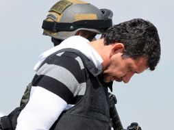 El colombiano, que fue capturado el pasado viernes en las afueras de Quito, llegó en 'calidad de expulsado'. EFE  /