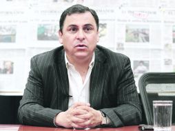 El delegado del IMSS en Jalisco,  Benito Carranco Ortiz, subraya los logros que se han conseguido con la aplicación de PrevenIMSS.  /