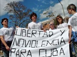 El grupo pacifista pide al Pontífice condeda un minuto a favor de los presos políticos y apela a los derechos humanos. ESPECIAL  /