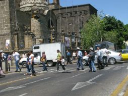 En las calles de Guadalajara, este movimiento no se sintió y todo está en calma.  /