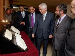 Superados ya todos los trámites burocráticos, las piezas volverán a Egipto dentro de una semana. EFE  /