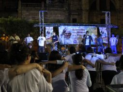 A los jóvenes que se encontraban en el lugar se les invitó a pedir la sede de la Jornada Mundial de la Juventud.  /