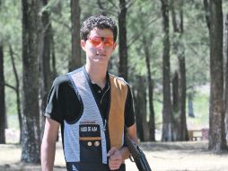 Hugo de Alba Jr. entrena dos veces por semana en el Club Cinegético, de los cuales dedica de dos a cuatro horas.  /