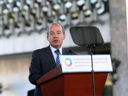 Calderón señaló que es imperativo buscar un modelo sustentable. ARCHIVO  /