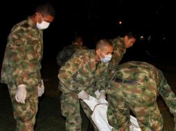 Las FARC sufrieron un duro golpe con la muerte de 33 guerrilleros hace unos días. EFE  /