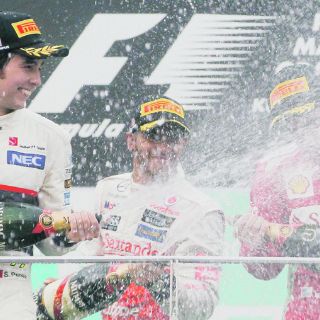 Checo Pérez logra su primer podio en Fórmula Uno