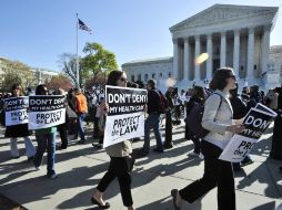 Protesta afuera del máximo tribunal de Estados Unidos. NTX  /