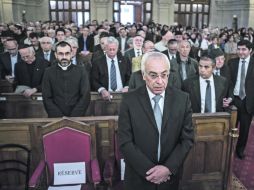El embajador israelí en Francia, Yossi Gal, durante una ceremonia en memoria de las víctimas de la escuela Judía en Toulouse. AFP  /