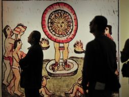 ''Humo aromático para los dioses: una ofrenda de sahumadores al pie del Templo Mayor de Tenochtilan'', es el nombre de la muestra. EFE  /