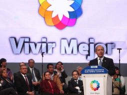 El Presidente Felipe Calderón encabeza la ceremonia ''Un gobierno democrático que rinde cuentas''. EL UNIVERSAL  /