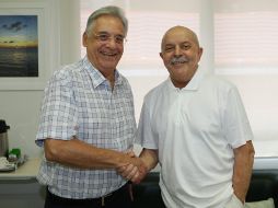 El expresidente brasileño Fernando Henrique Cardoso (i) y Lula Da Silva. EFE  /