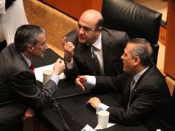 Sesión del Senado. La reforma se aprobó con aprobó con 75 votos a favor y 35 en contra. ARCHIVO  /