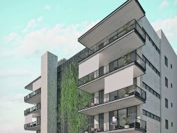 Render de la torre de departamentos que es construida en el terreno que ocupó la Casa Gleason.ESPECIAL  /