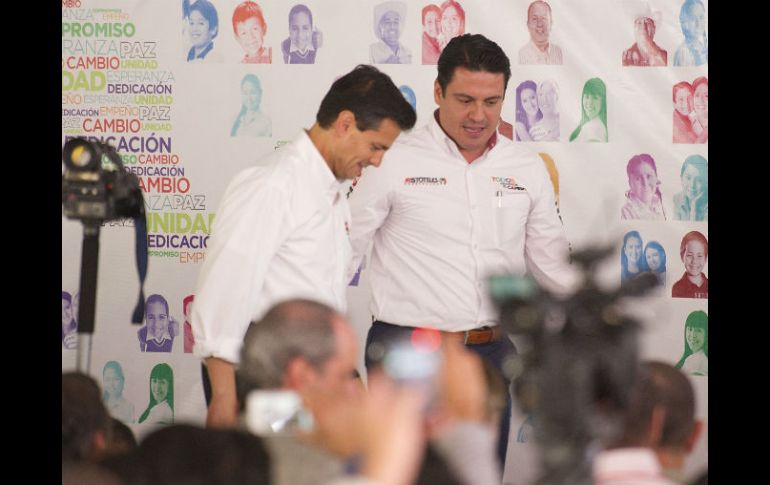 Luego del arranque de su campaña, Peña Nieto permanece en Jalisco realizando actividades junto con Aristóteles Sandoval.  /