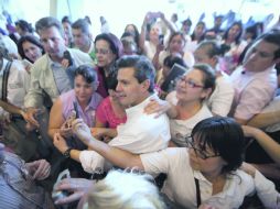 Enrique Peña Nieto durante su visita en Guadalajara.  /