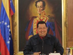 Chávez hizo hoy estas declaraciones en una rueda de prensa, radio y televisión que encabezó. EFE  /