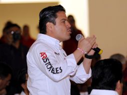 Aristóteles Sandoval ralizaba su campaña por la Zona Valles.  /