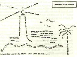 Se le reconoce como el poeta fundamental de las nuevas corrientes literarias de América Latina. En la imagen, el poema Habana. ESPECIAL  /