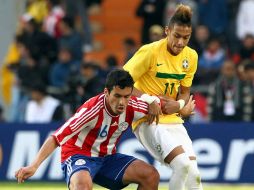 Neymar de Brasil (D), durante juego de Cuartos de Final de la Copa America 201. MEXSPORT  /