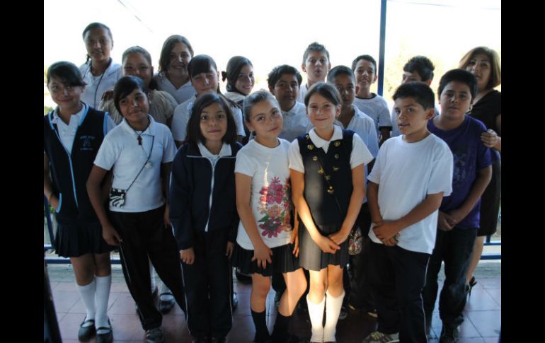 Alumnos de 5°”A” de la escuela 15 de mayo.  /