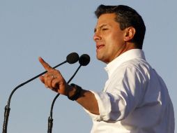 Peña Nieto fue cuestionado también sobre la decisión del IFE de establecer el 6 de mayo como primera fecha del debate. NOTIMEX  /