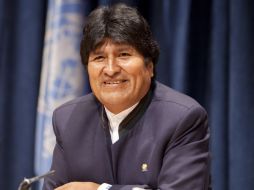 Evo Morales dijo que seguirá haciendo sus chistes ''Aunque sigan protestando''. ARCHIVO  /