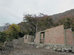Así luce hasta ahora el espacio donde estará el comedor que construyen los indígenas cocas de Mezcala.  /