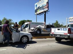 Imagen del accidente. ESPECIAL twitter @FLCarrion.  /