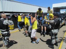 Los invidiuos fueron llevados a los separos municipales por faltas administrativas.  /