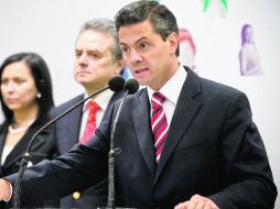 Enrique Peña Nieto afirmó que su partido es el más interesado en respetar el tope de gastos de campañas.  EL UNIVERSAL  /