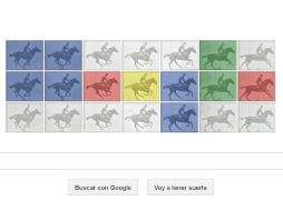 El trote de un caballo llevando la imagen en movimiento por primera ocasión. ESPECIAL  /